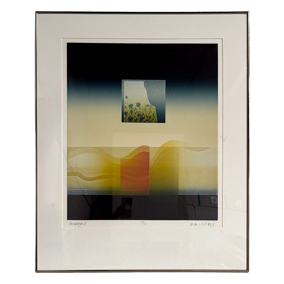 Framed Aquatint Etching "Seascape IV" signed edition