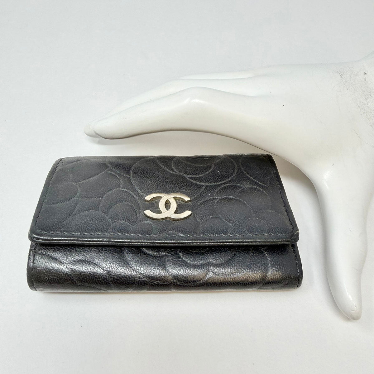 Chanel Camellia Key Case Wallet