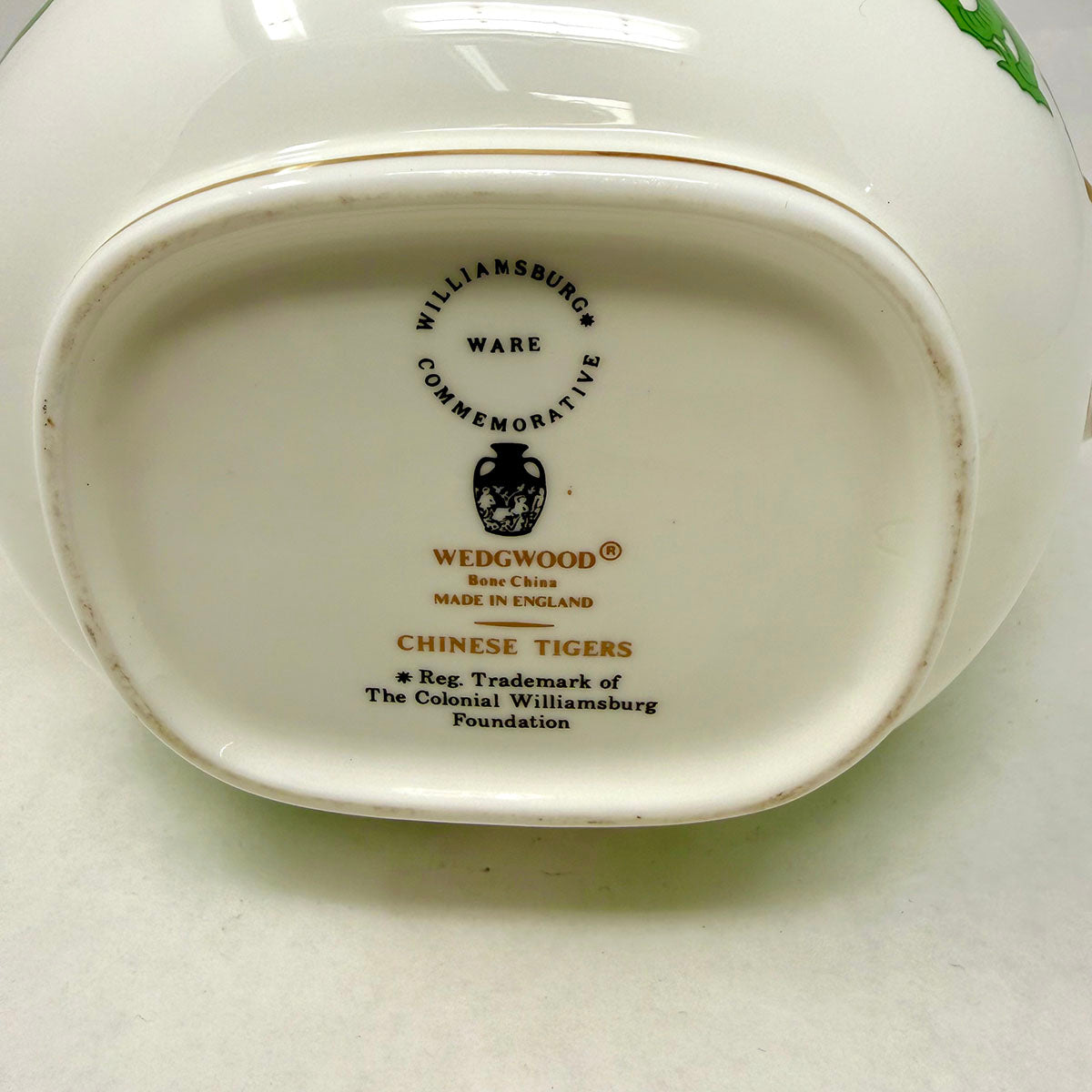 22 PC Wedgwood Chinese Tigers Green