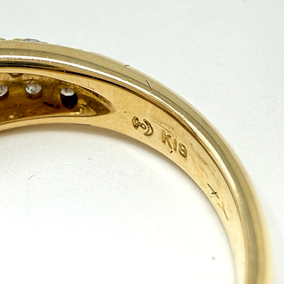18K Gold Ring with Diamonds