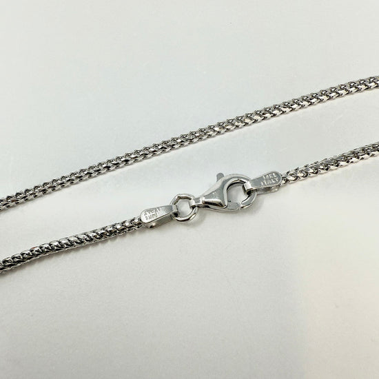 14K White Gold Necklace with Citrine and 3 Raw Diamonds