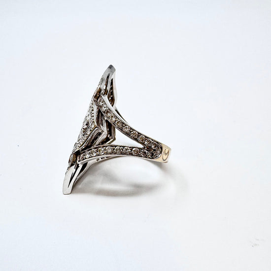 Luca Carati 18K White Gold Diamond Ring