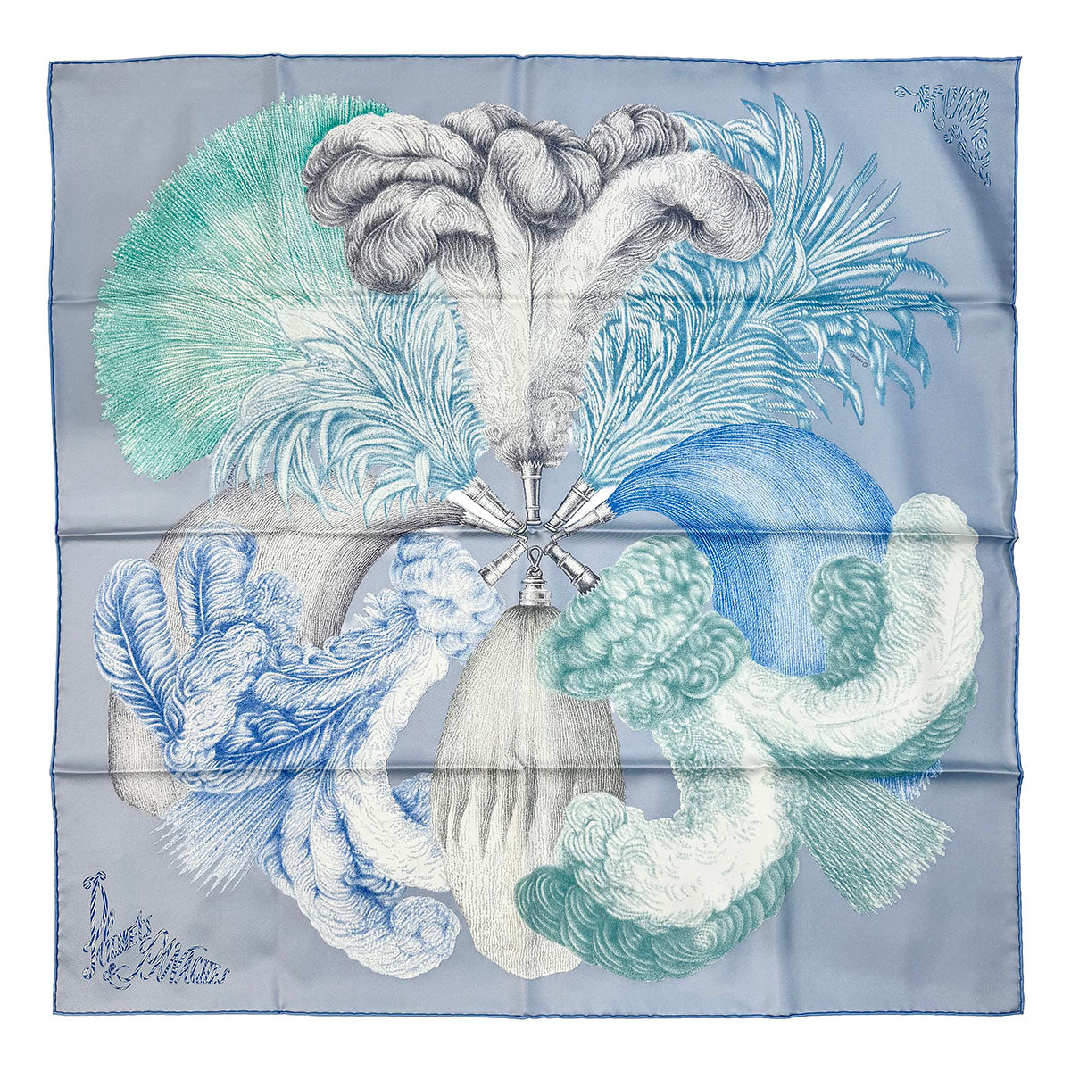 Hermes  "Plumets et Panaches" Scarf