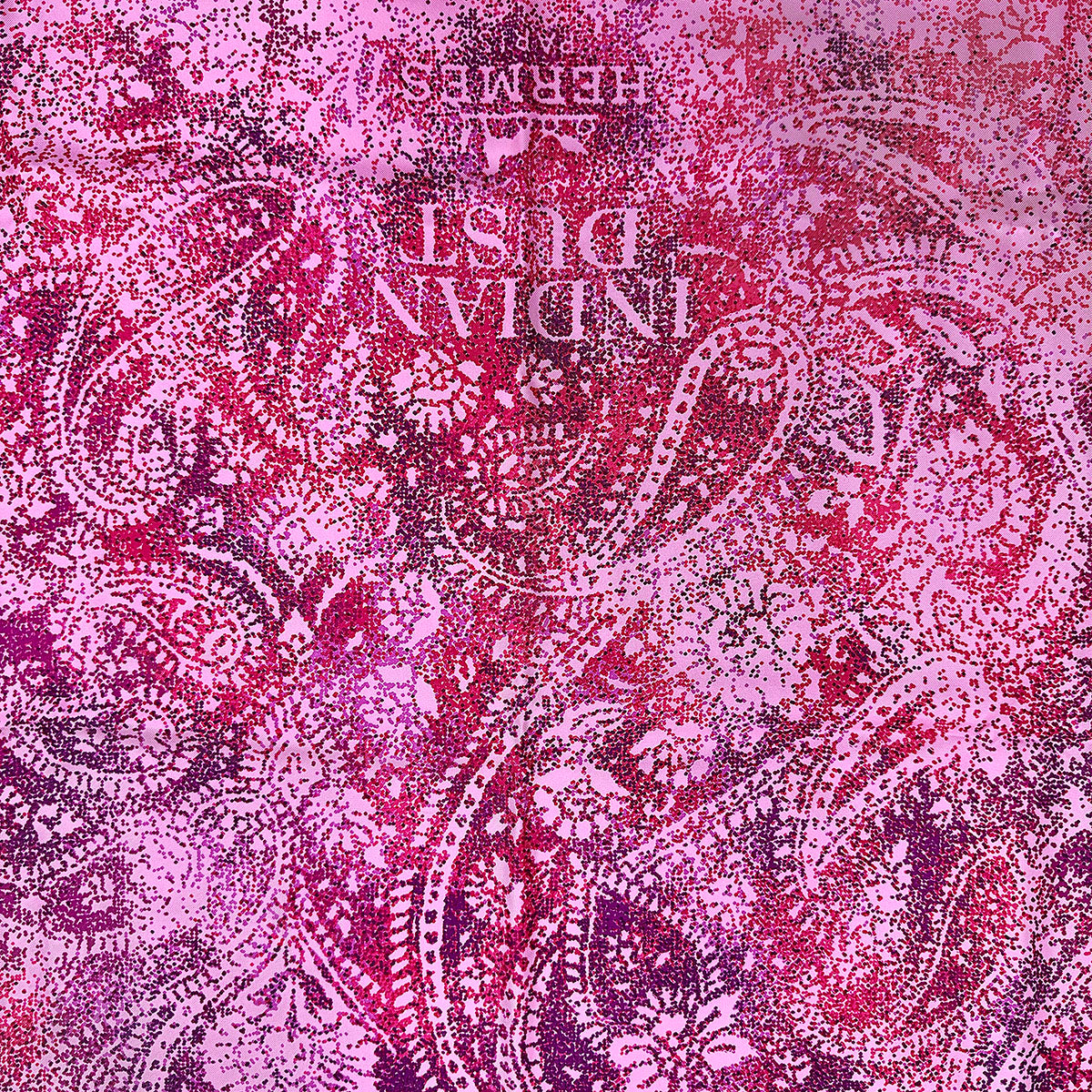 Hermes "Indian Dust" Silk Scarf