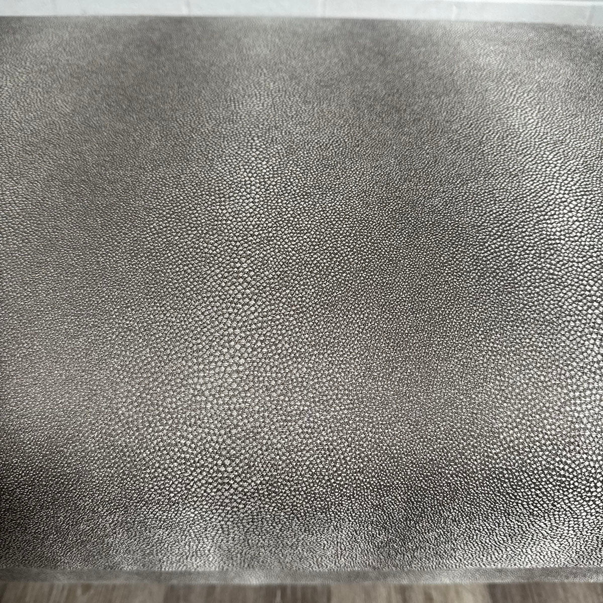 Upholstered Gray Loveseat  Bench