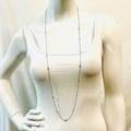 Morelle Davison 41" Platinum Station Necklace with 10 Bezel Set Diamonds