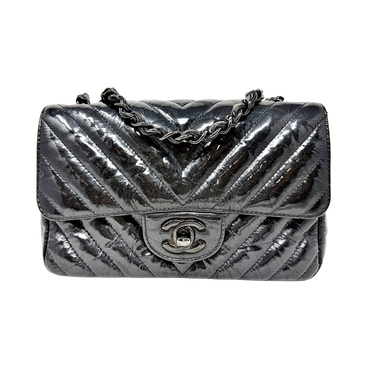 Chanel So Black Chevron Crossbody