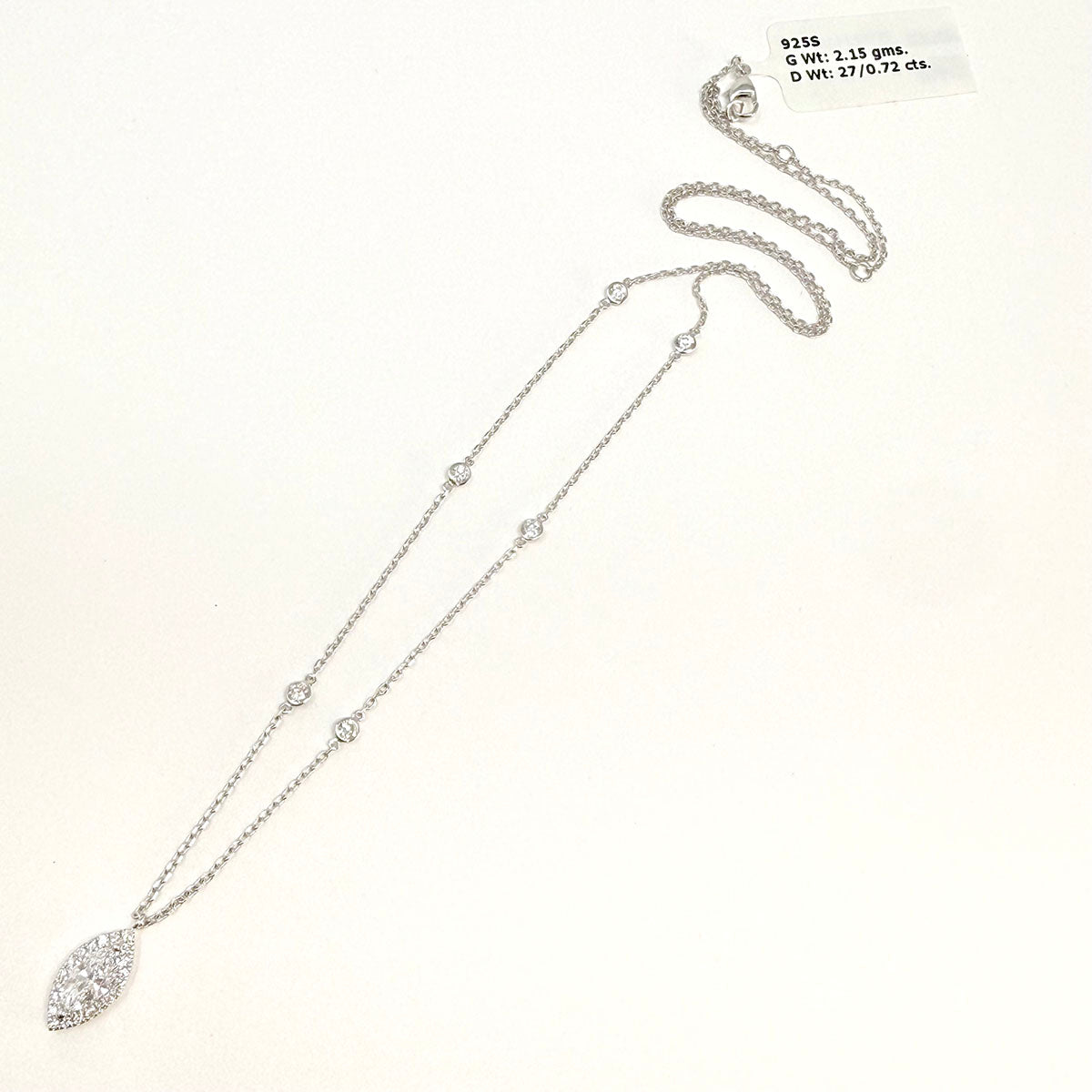 Lab Diamond Pendant Necklace