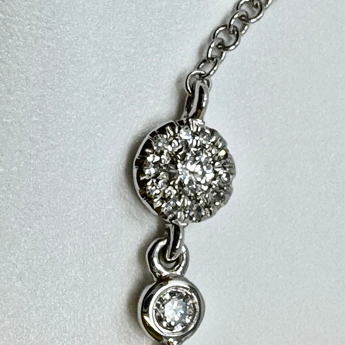 14K Gold  Bracelet Adjustable Diamond Cluster Bracelet
