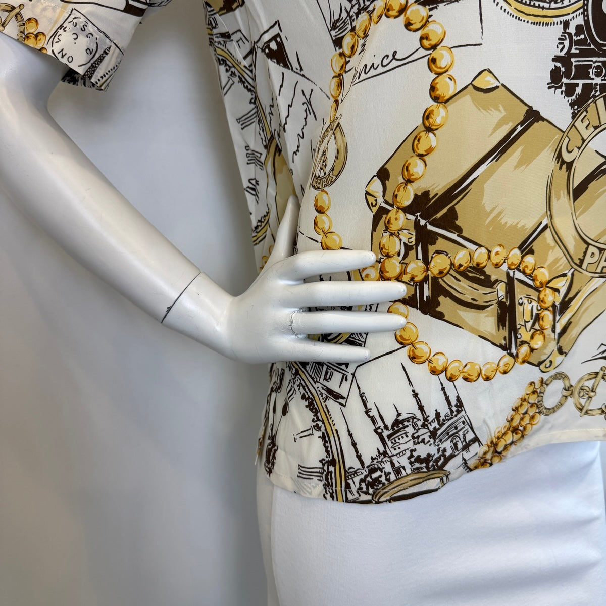 Celine Blouse with Pearl Design
