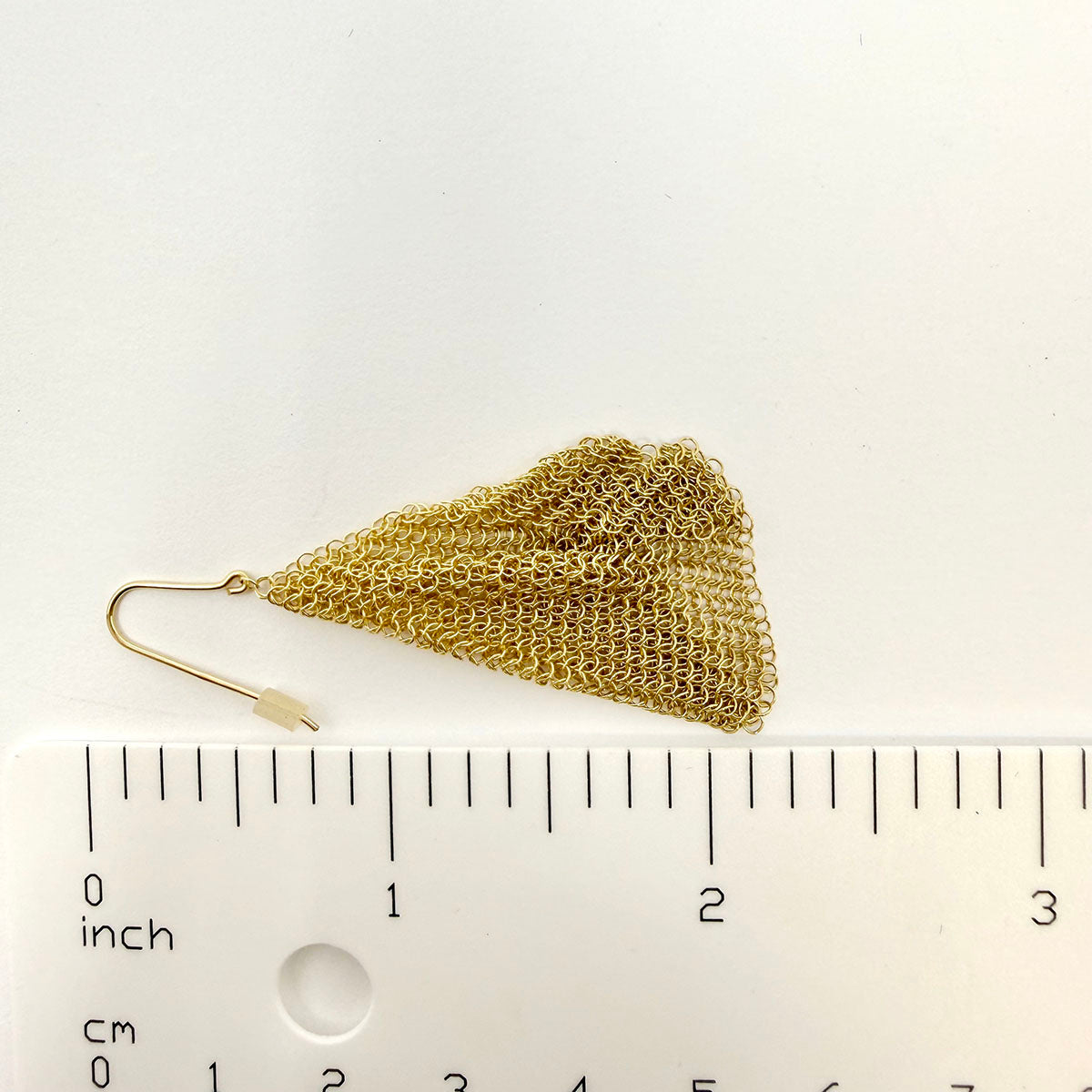 Tiffany & Co. 18K Gold Mesh Scarf Earrings