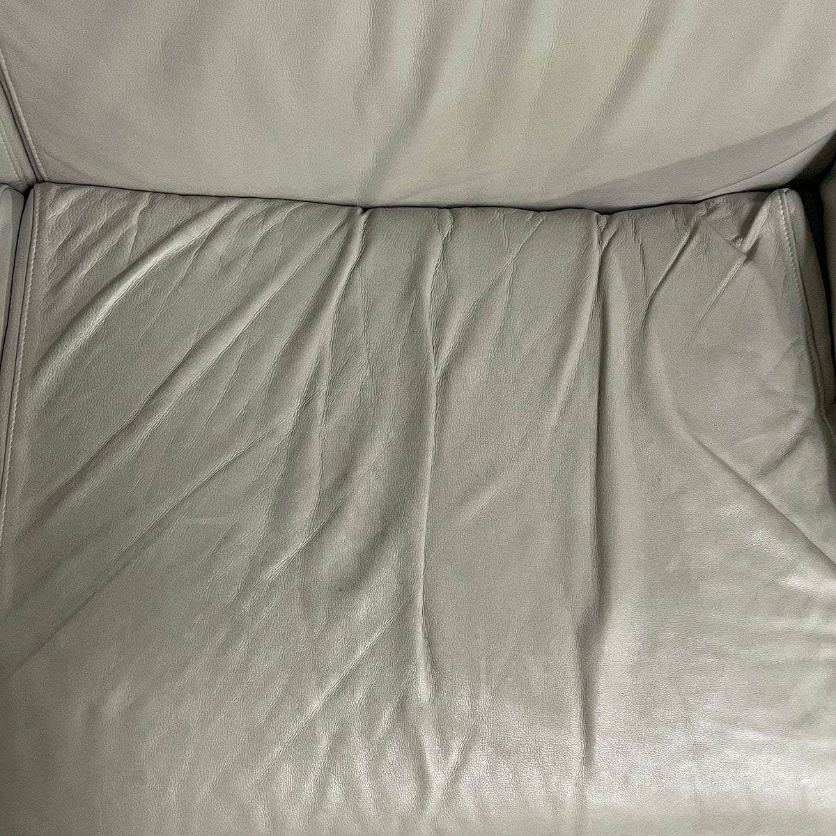 Cream Leather Sofa (2 available)