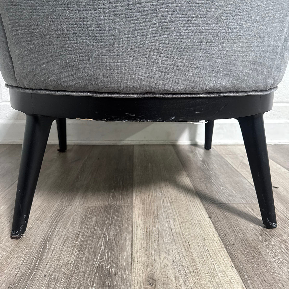 Pair Of Dark Gray Accent Chairs