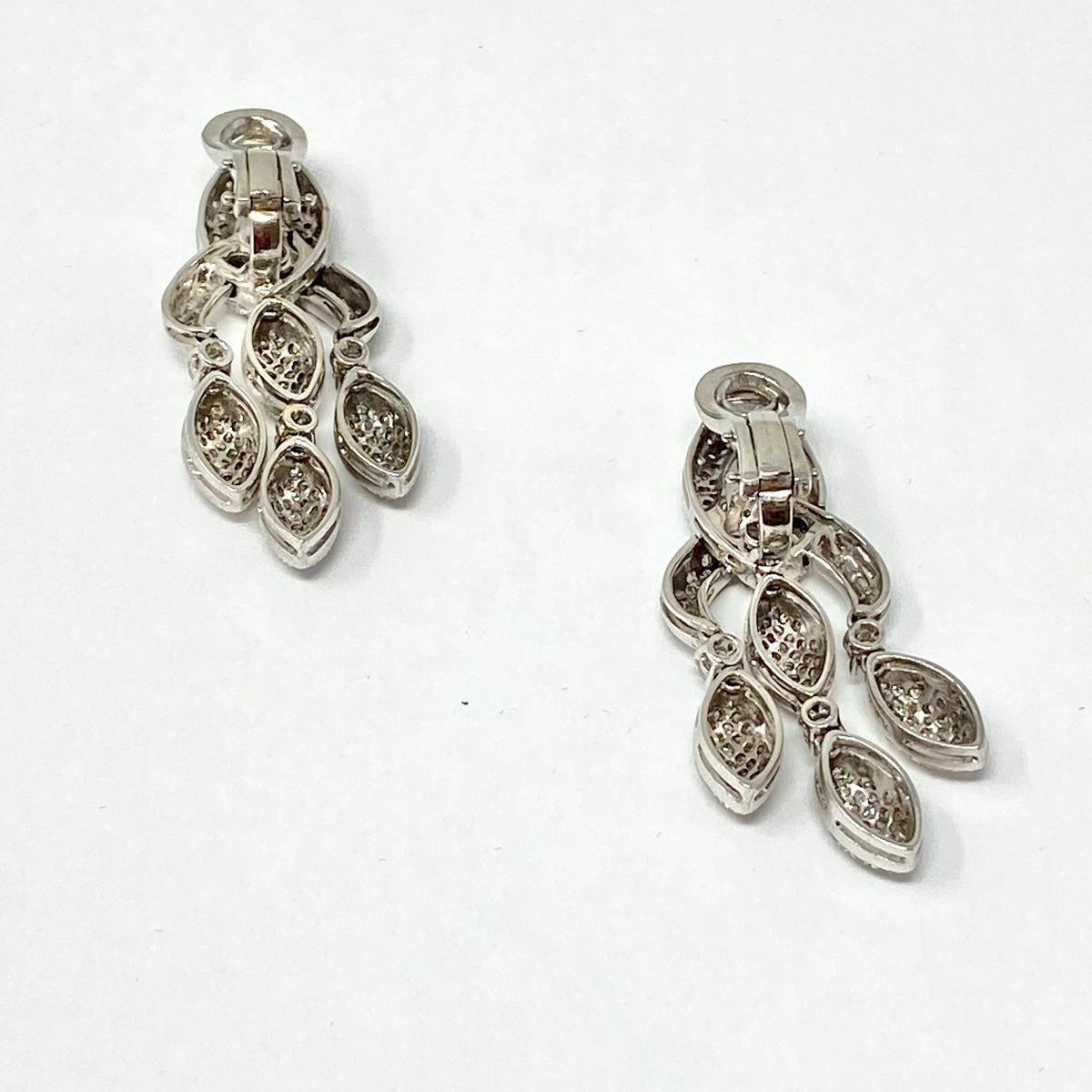 Hasbani 18K Gold Diamond Drop Earrings with Diamonds