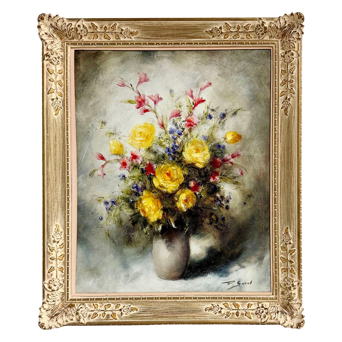 "Still Life with Flowers" Signed
