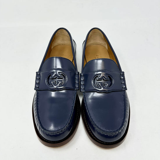 New Gucci Leather Dress Loafers