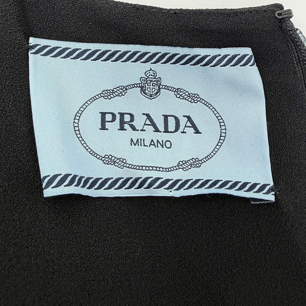 Prada Short Sleeve Pleated Dress