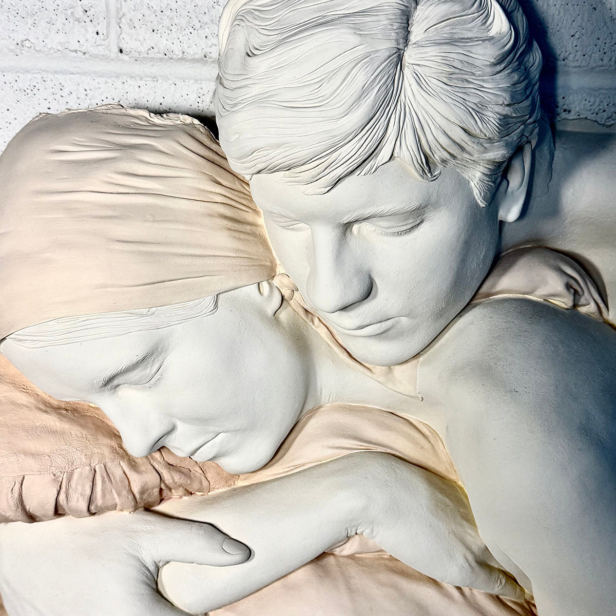"Lovers" signed and dated 11/95