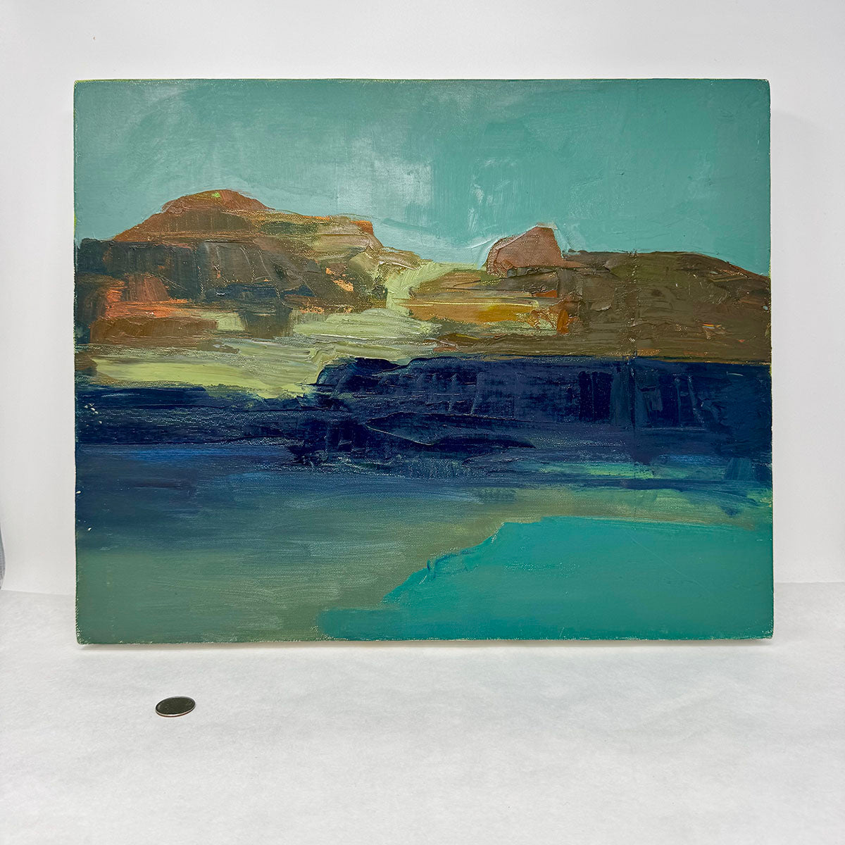 Abstract Landscape Oil  Painting unframed
