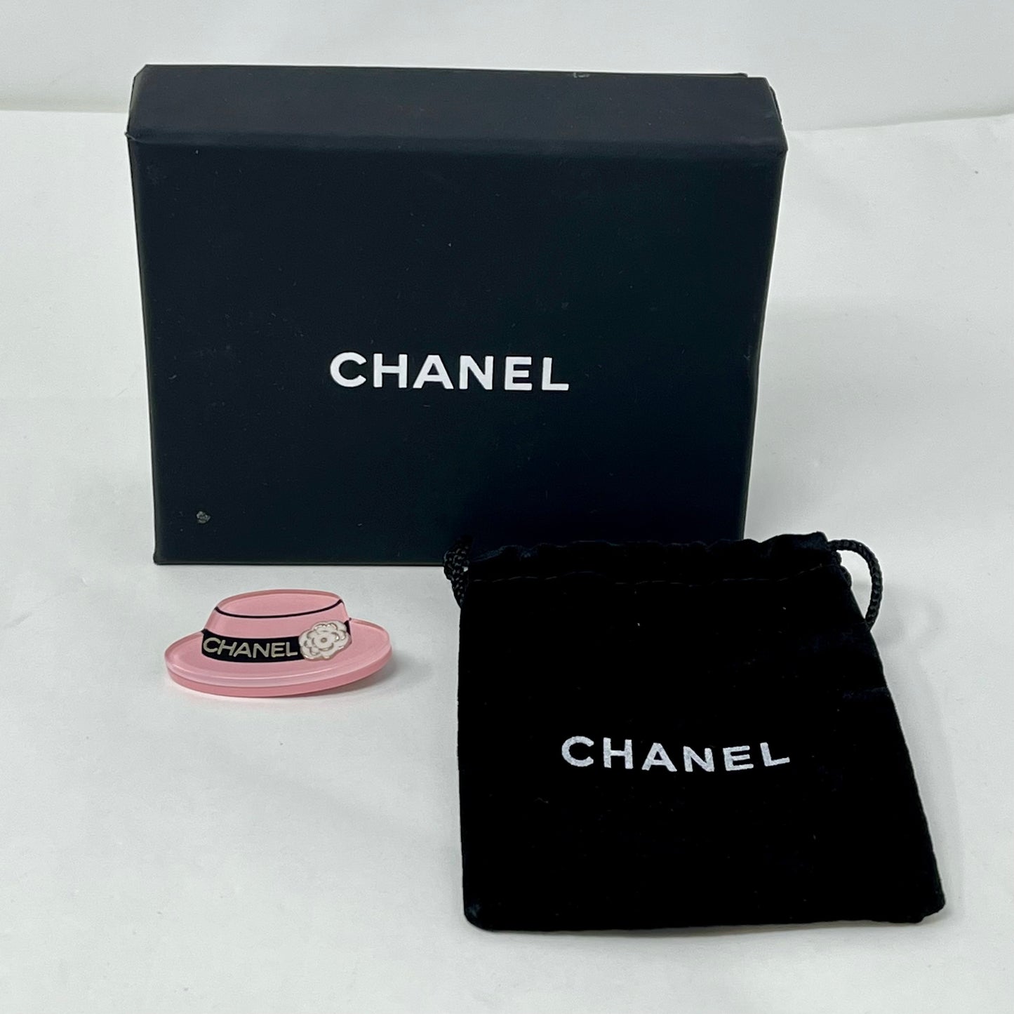 Chanel Resin Manga Hat Brooch Pin