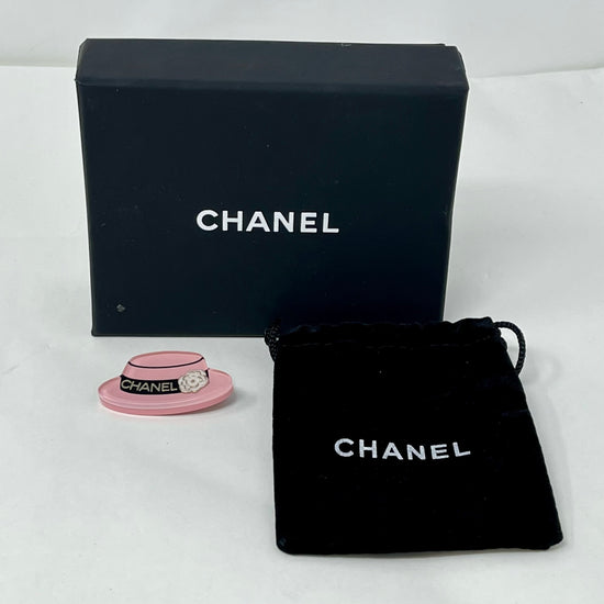 Chanel Resin Manga Hat Brooch Pin