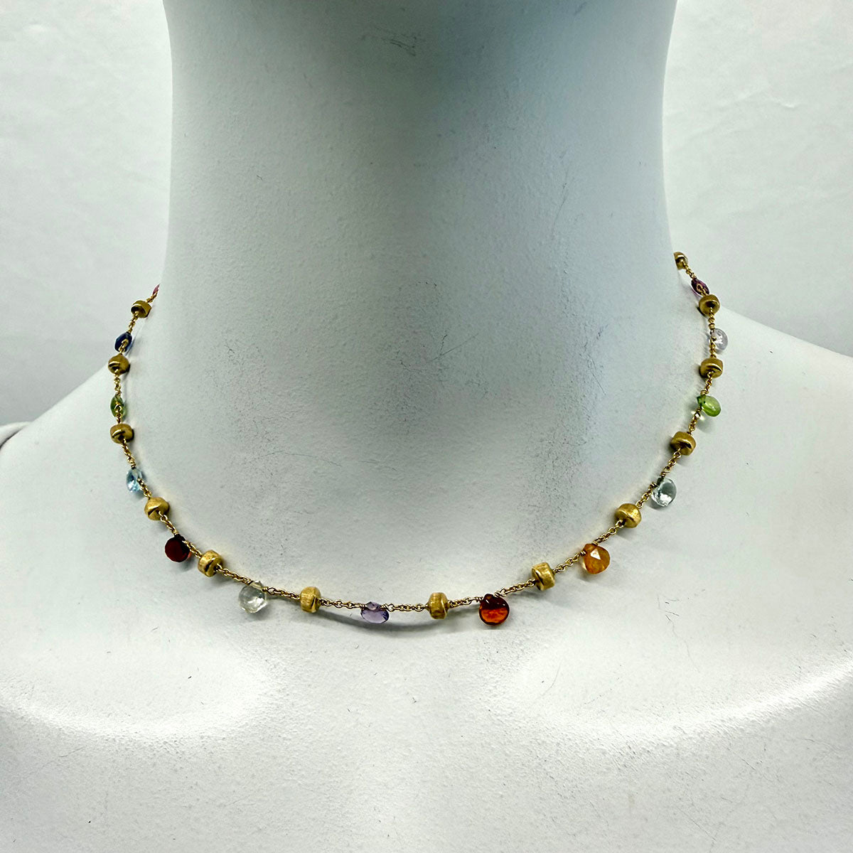 Marco Bicego 18K Gold Necklace with Semiprecious Stones