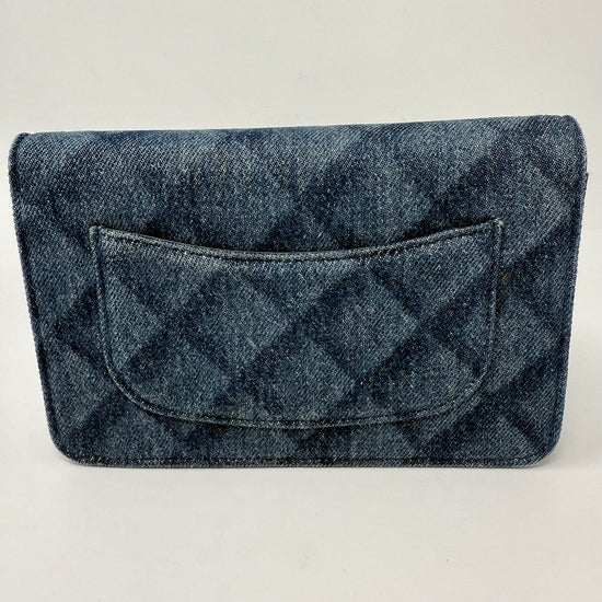Chanel 2021 Denim Wallet on Chain