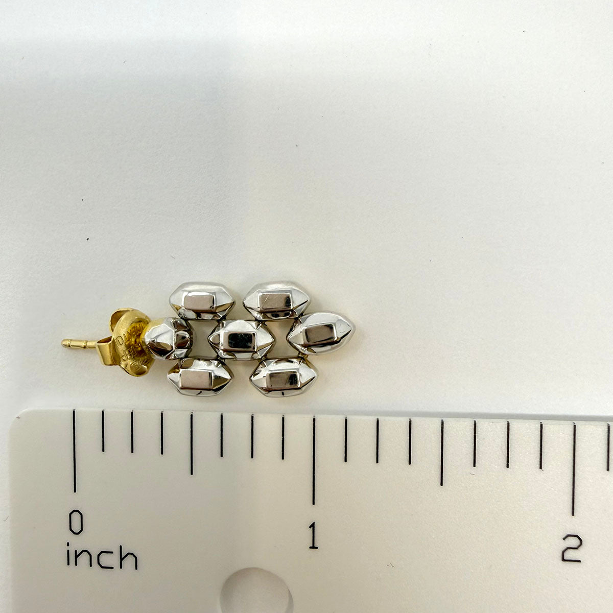Chimento Vintage 18K White/Yellow Gold Chandelier Earrings