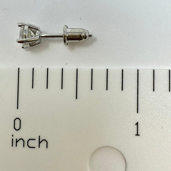 5mm Round Moissanite Stud Earrings