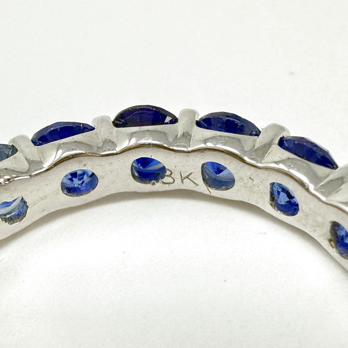 18K White Gold Sapphire Eternity Ring