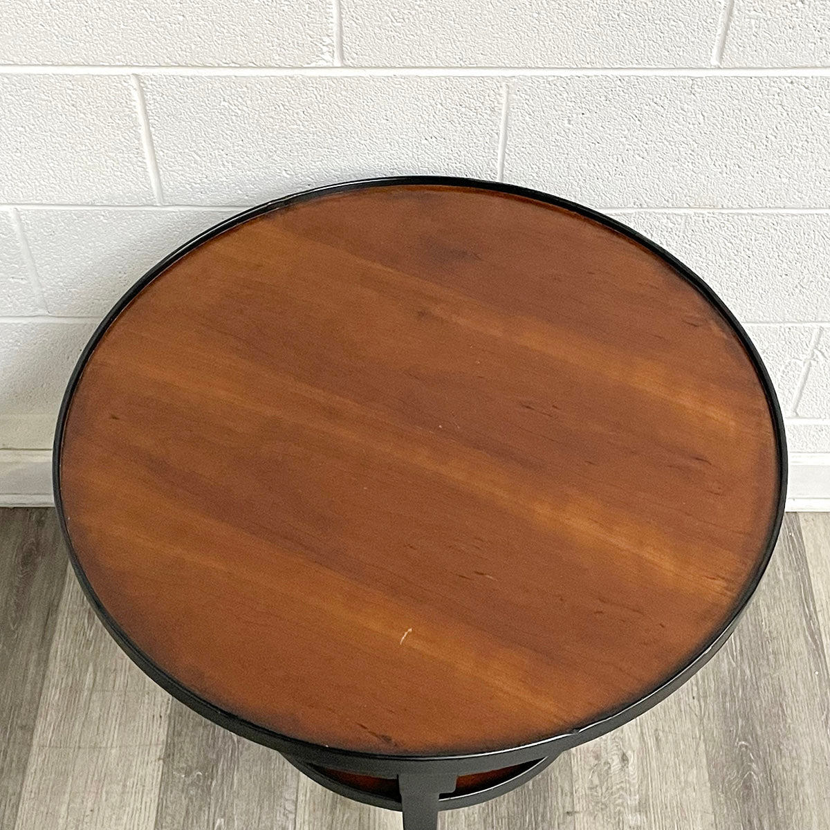 Woodbridge Two-Tone Round  Wood Side Table
