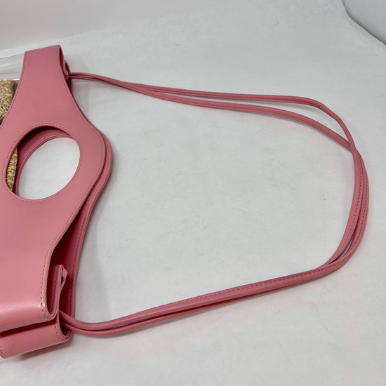 Pink/Clear Chanel 31 PVC/Leather/Quilted Raffia Shopping Tote