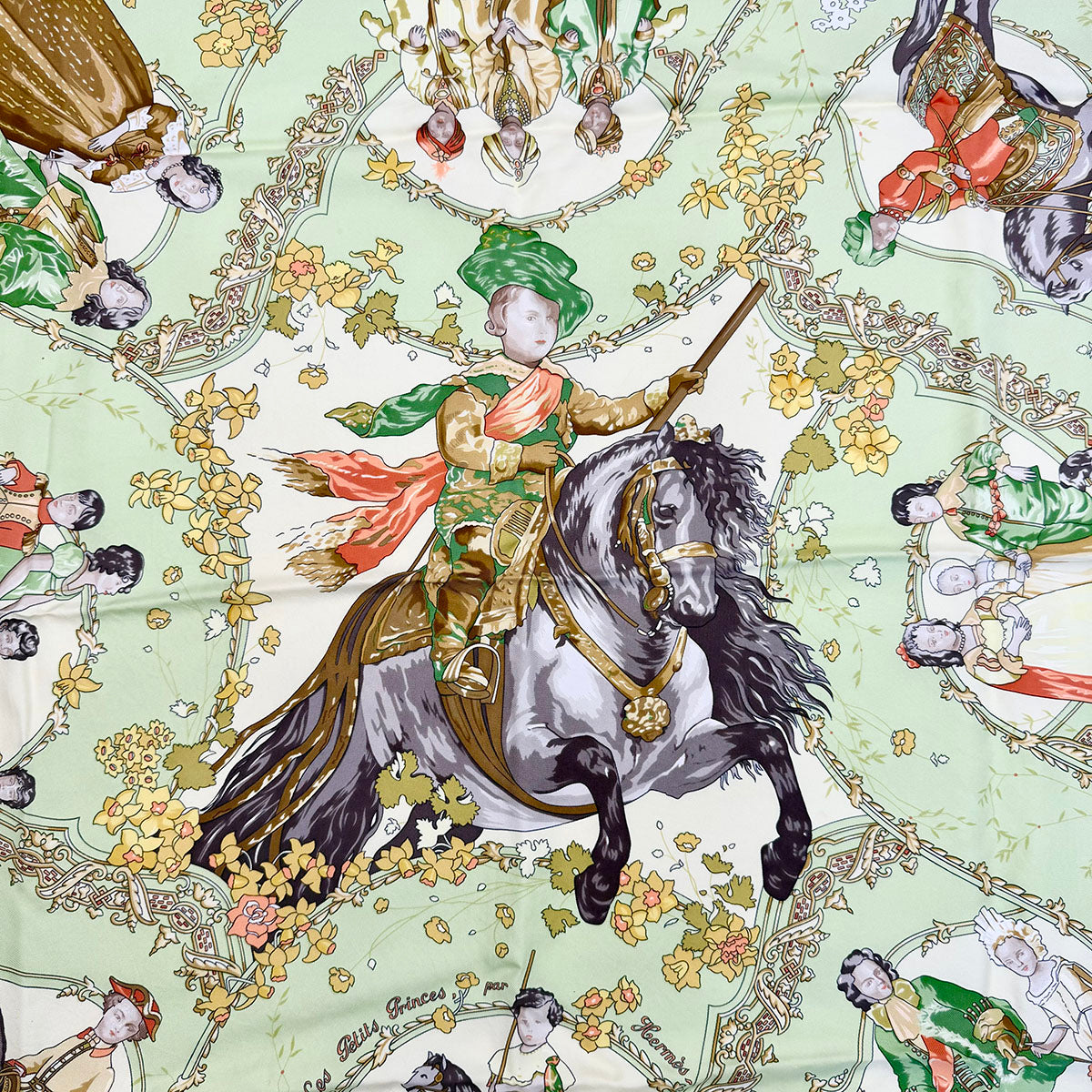 Hermes Silk "Les Petites Princes par Hermes" Scarf