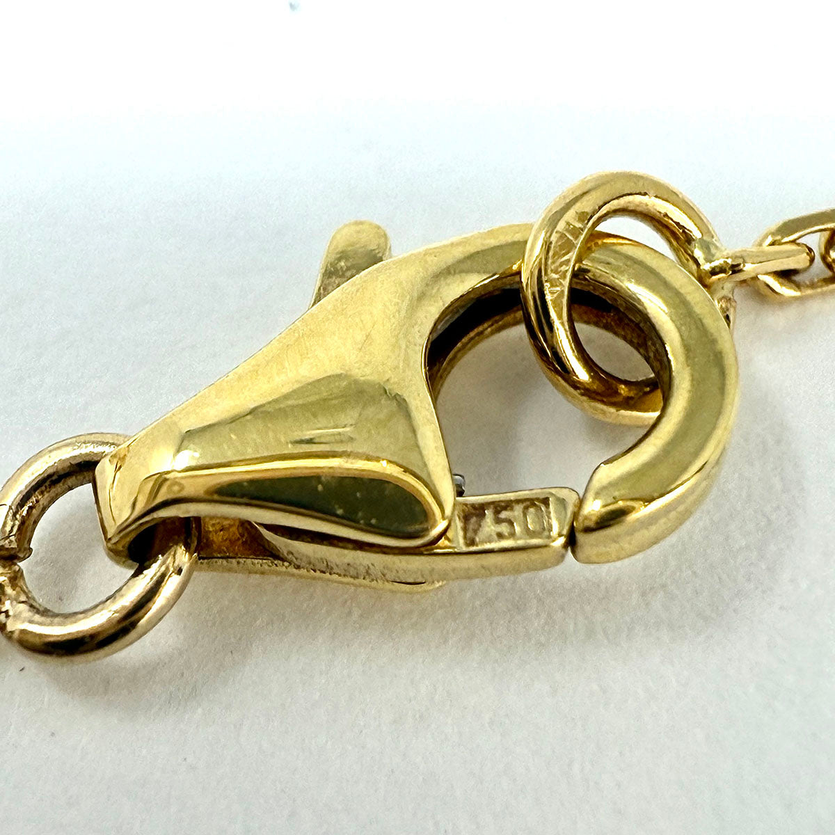 Van Cleef & Arpels Vintage Alhambra 18K Gold Pendant 16.5" Necklace with Onyx