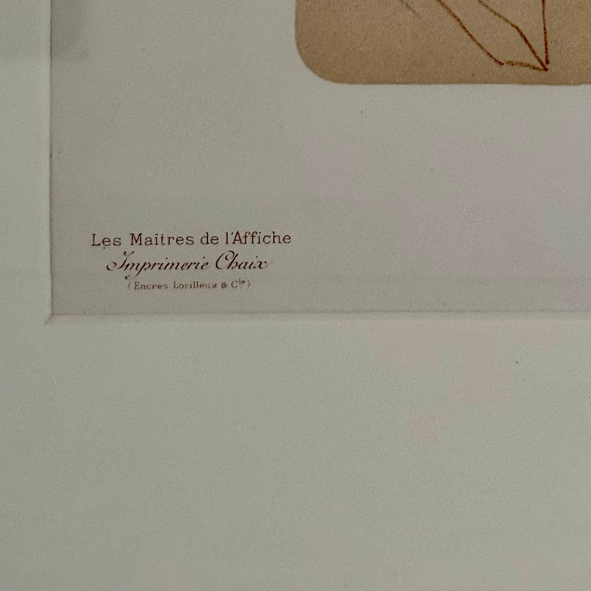 "Femme Jouant Le Mandoline"  Lithograph  Blindstamped Les Maitre de L'affiche