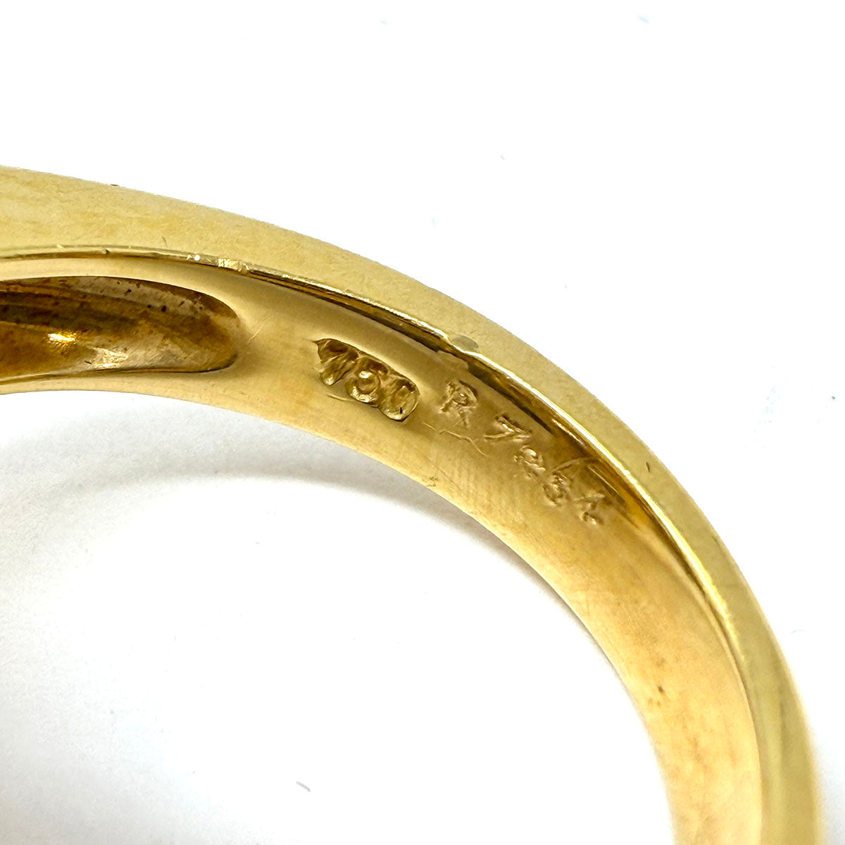 Charles Krypell 18K Gold Ring with Ruby  and Diamond