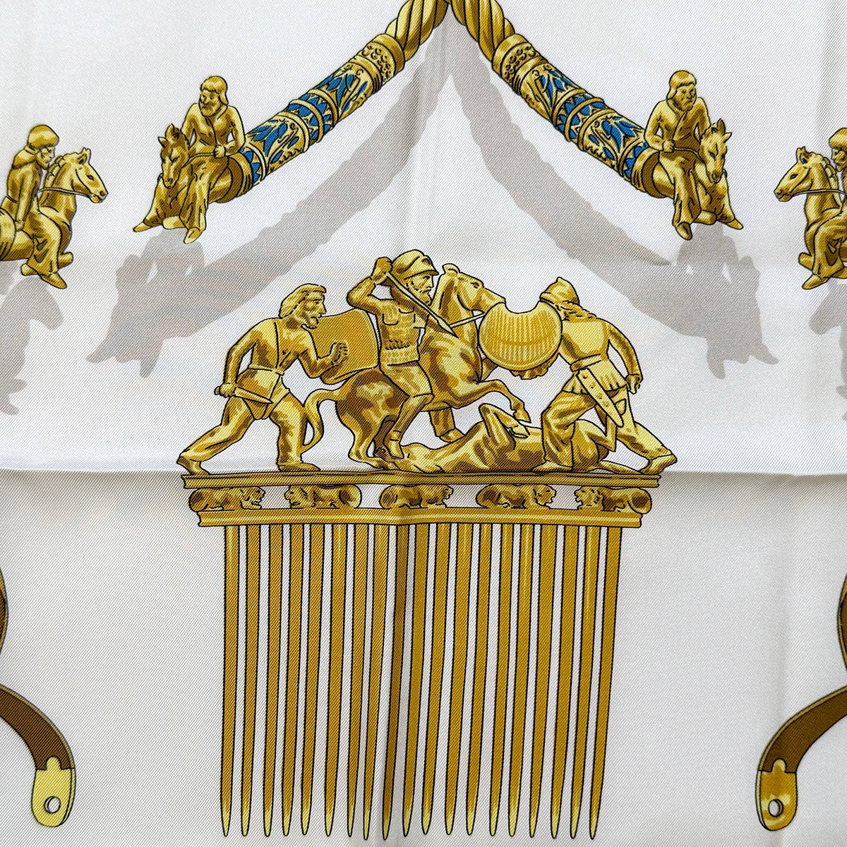 Hermes "Les Cavaliers D'Or"  Scarf