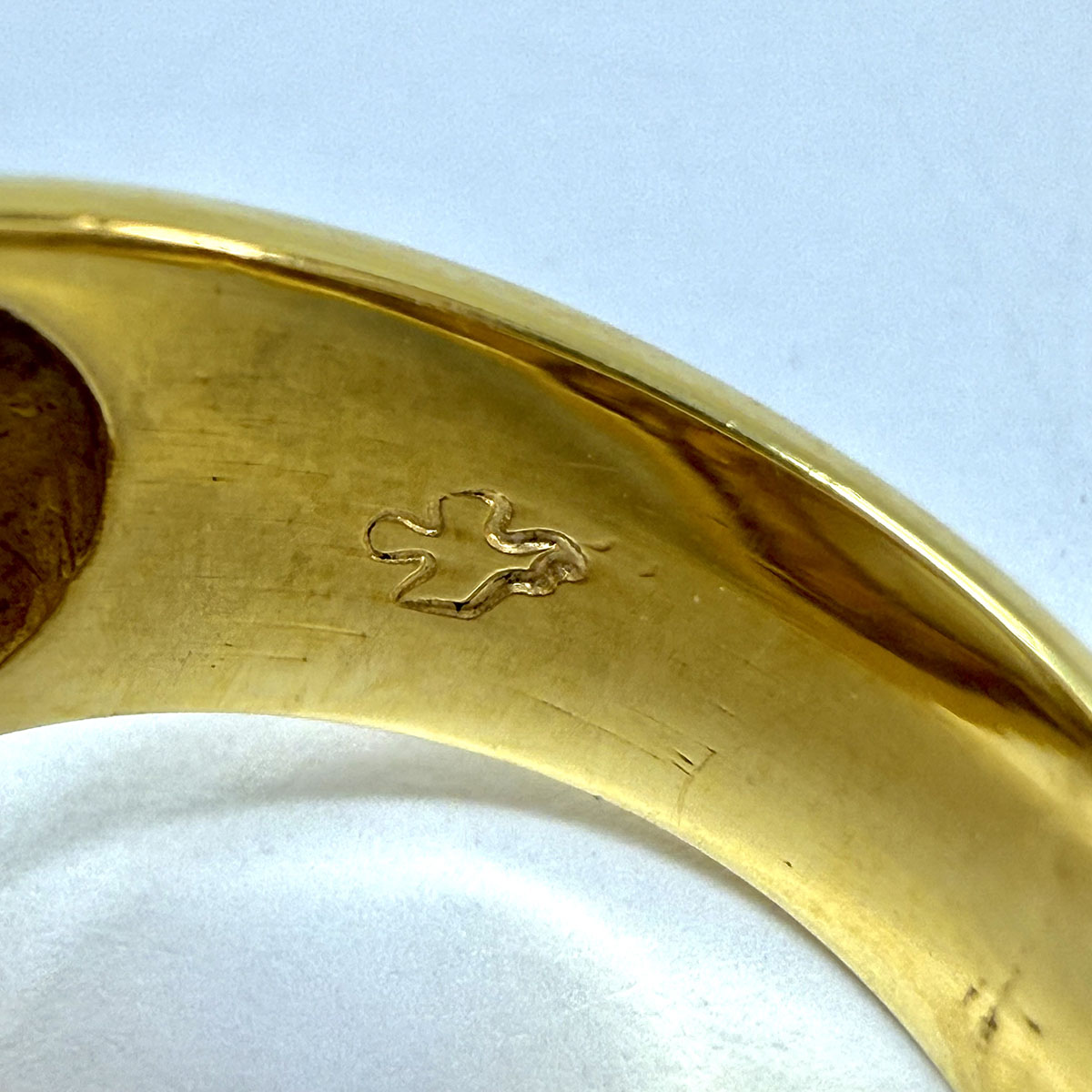 Susan Berman 18K Gold Ring with Mabe Pearl