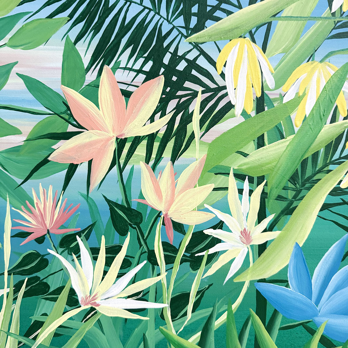 "Tropical Paradise I", Signed