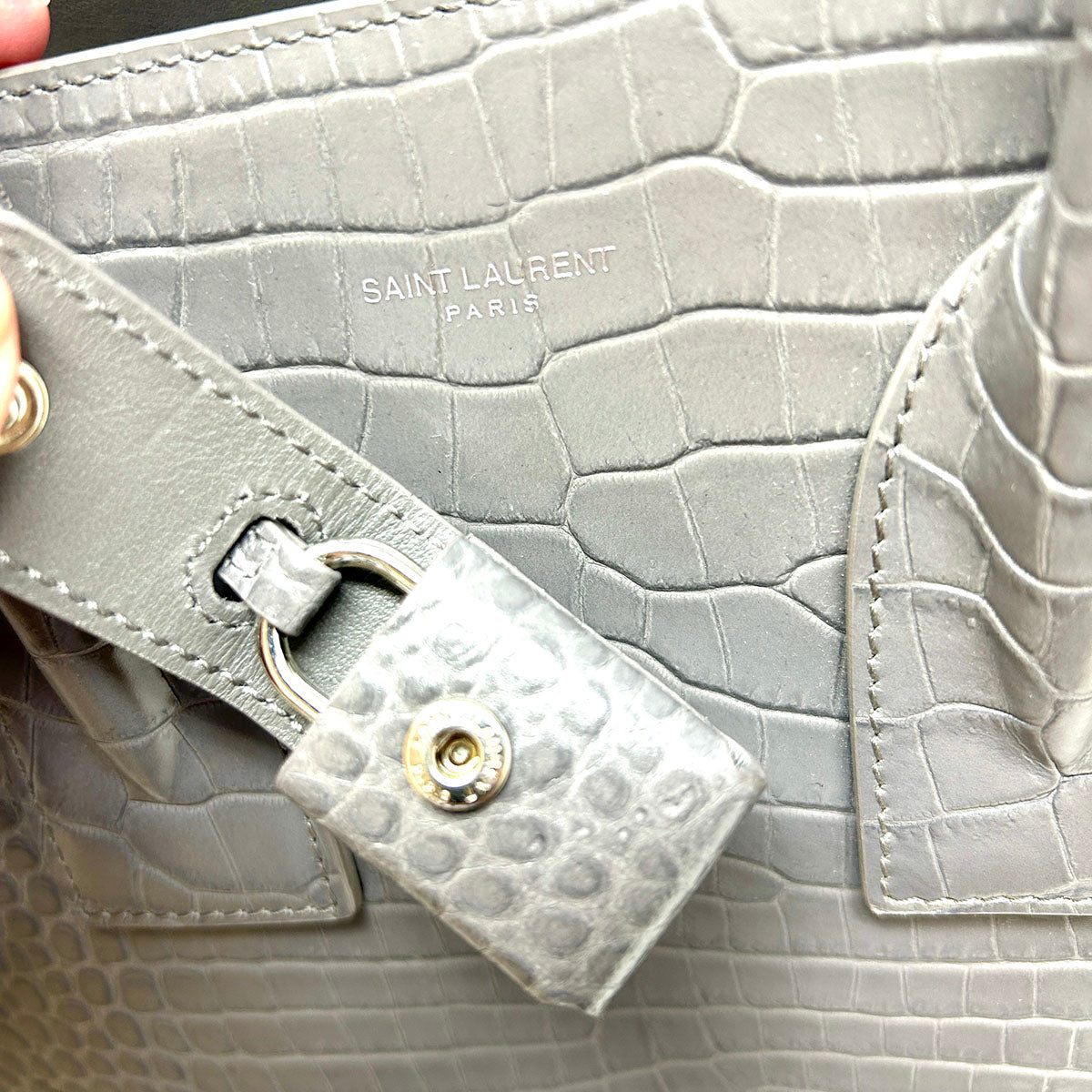 Saint Laurent Leather Sac De Jour Handle Bag