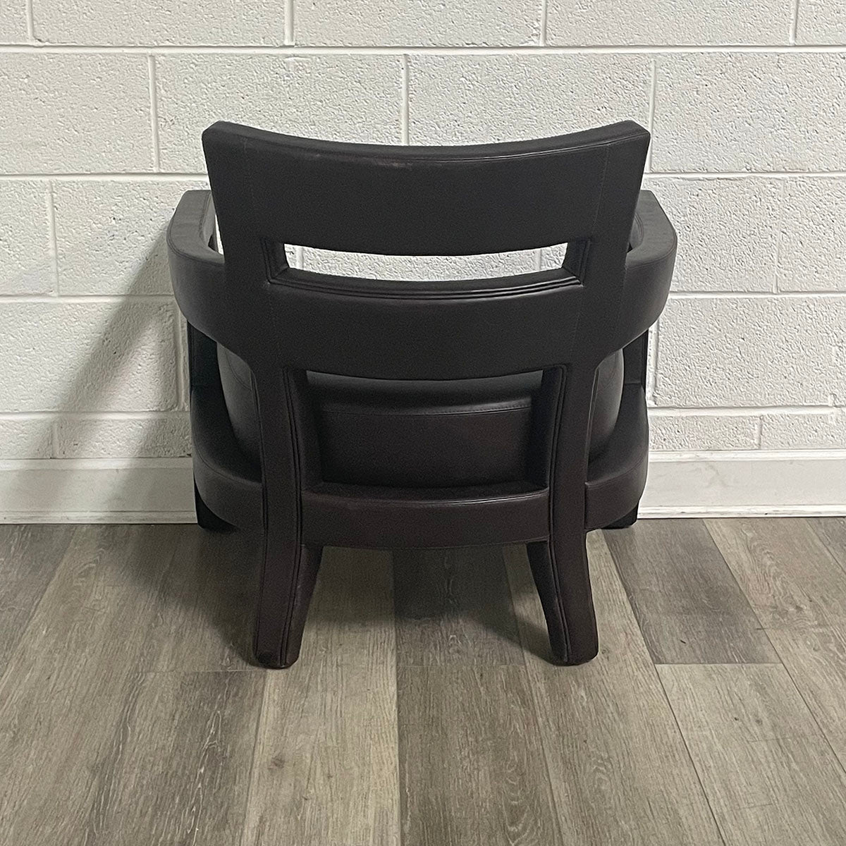 Pair of Brown Leather Chairs