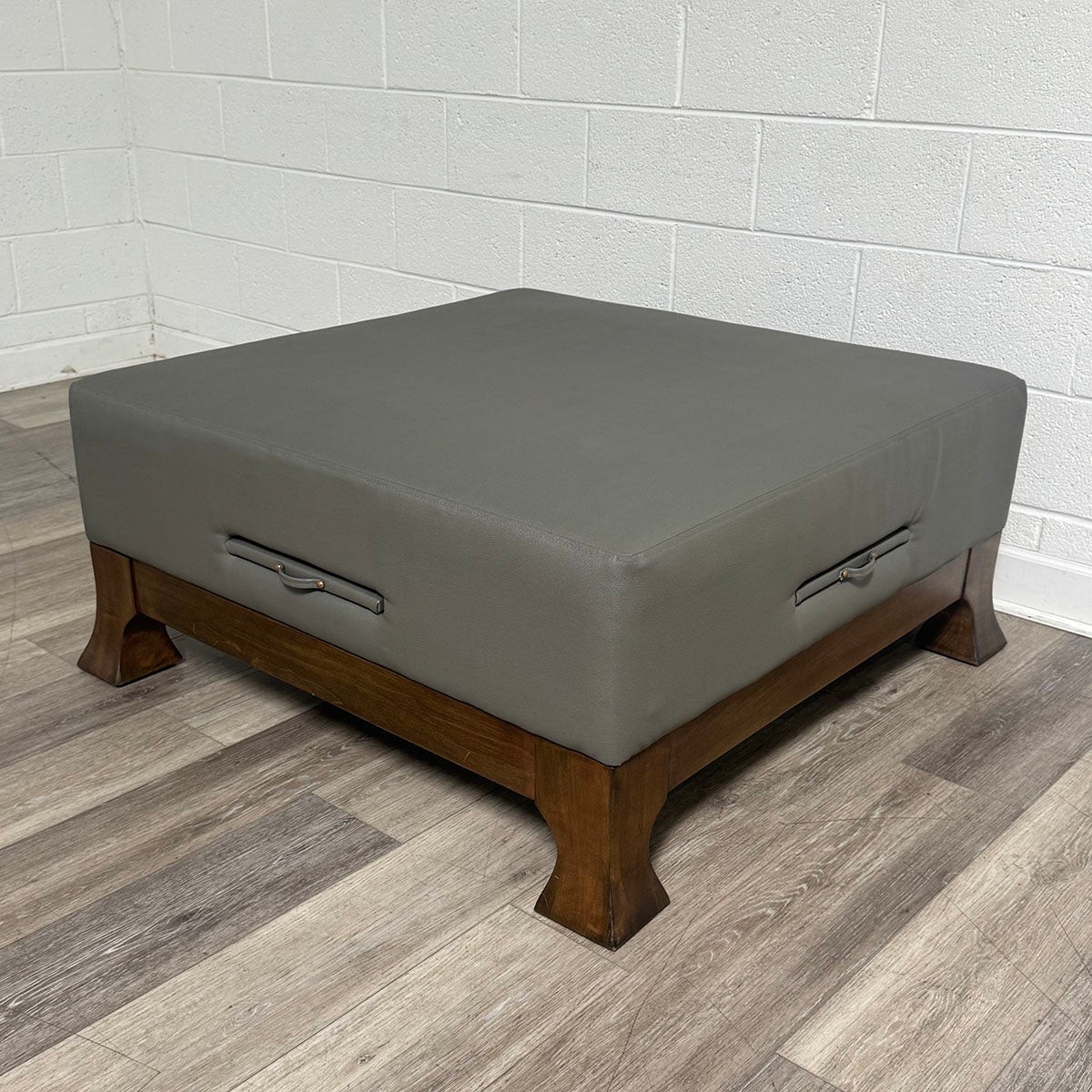 Leather Ottoman
