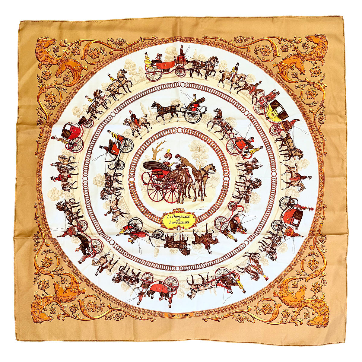 Hermes "La Promenade de Longchamps" Scarf