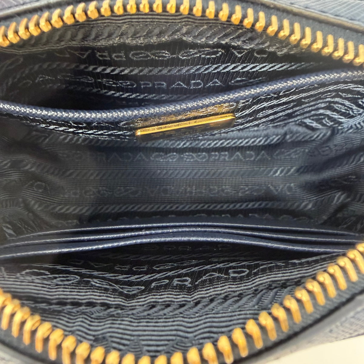 Prada Zip Leather Camera Bag