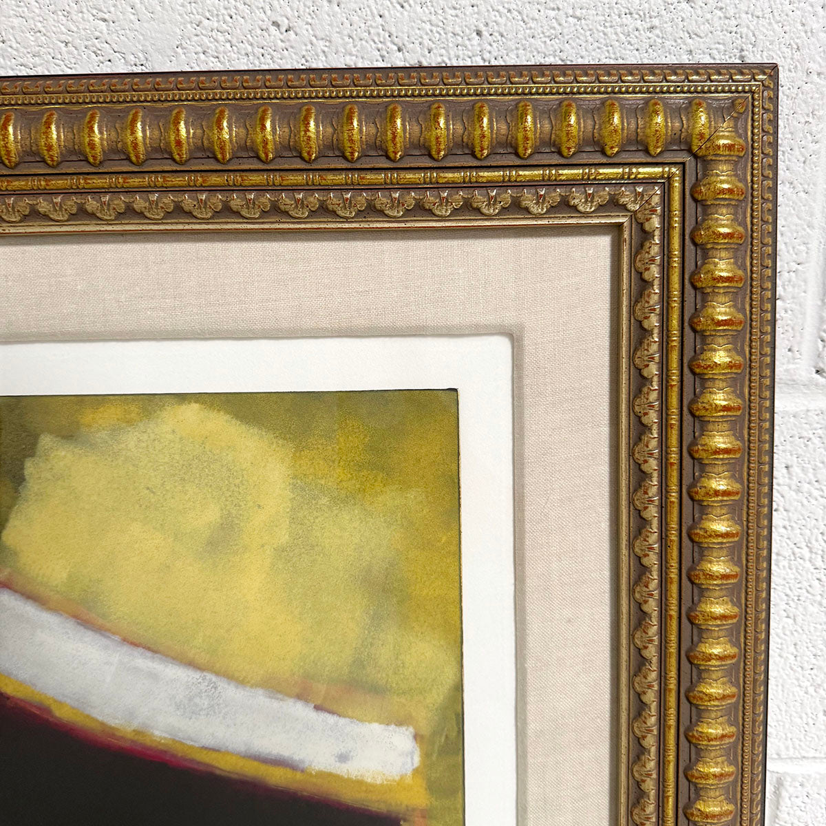 "Abtract Print with Geometric Designs III", Signed