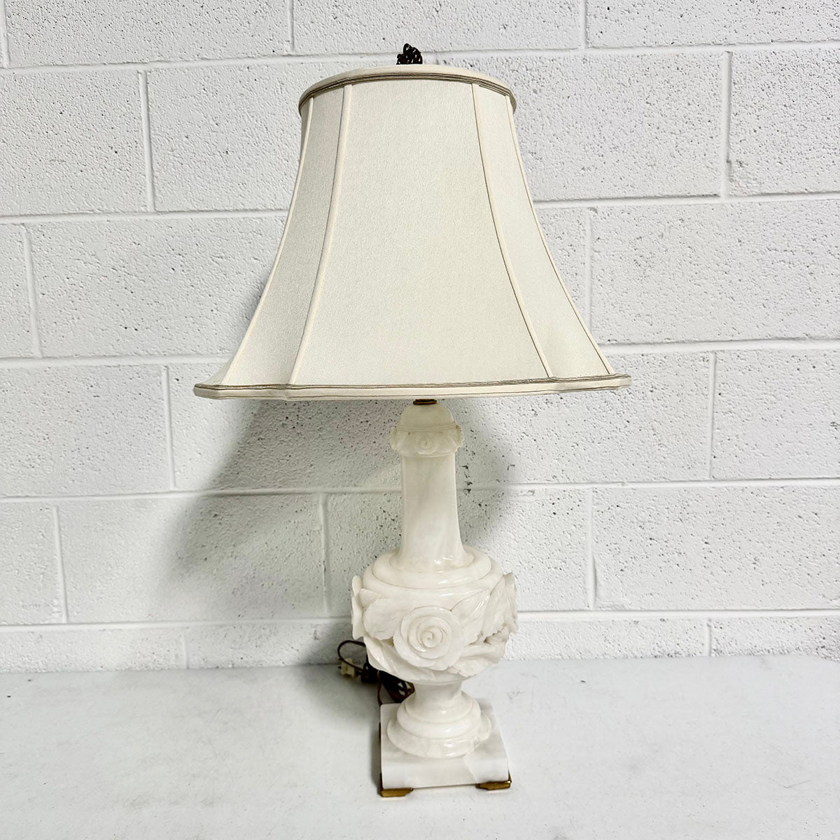 Pair of Alabaster Lamps
