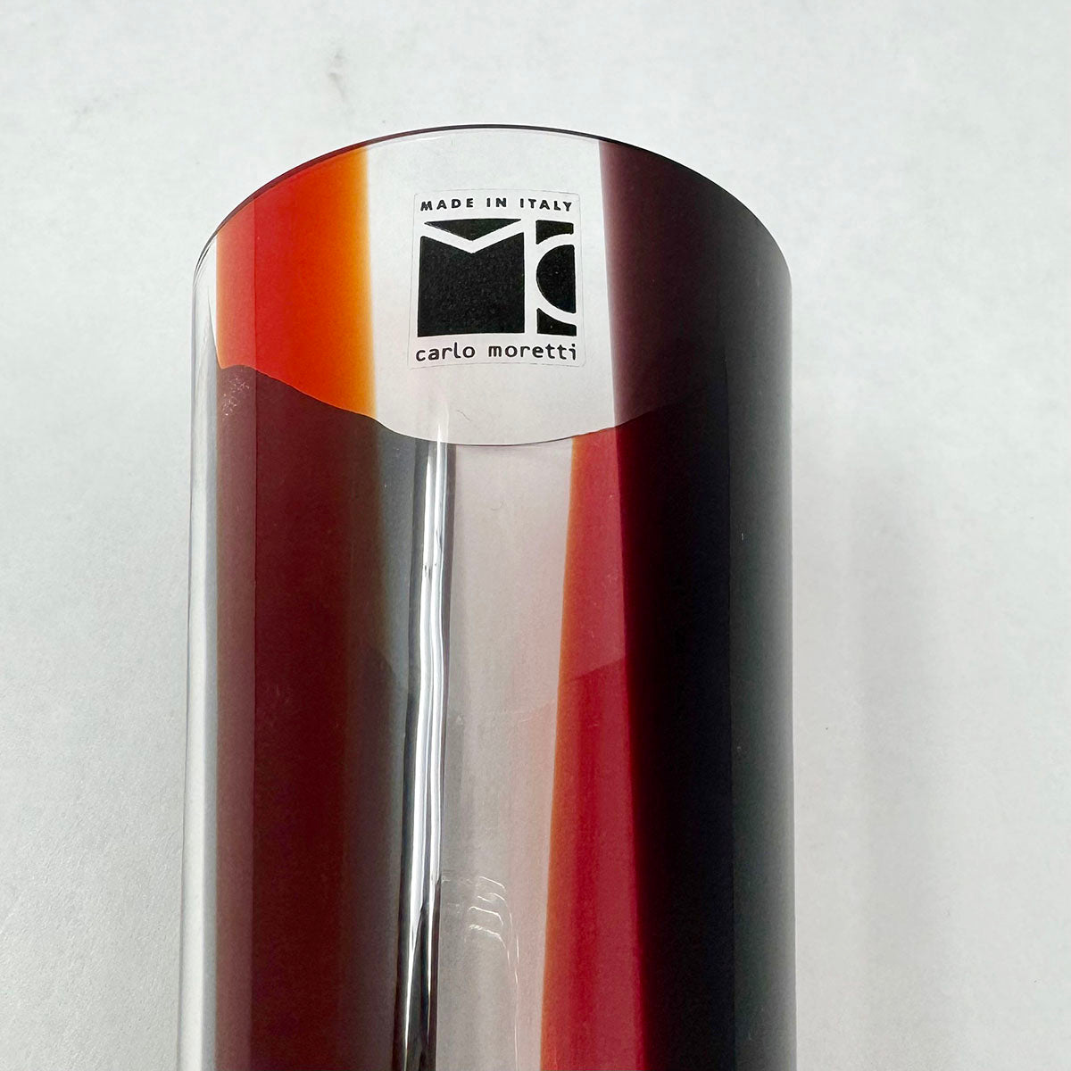 Art Glass Champagne Flute, Signed