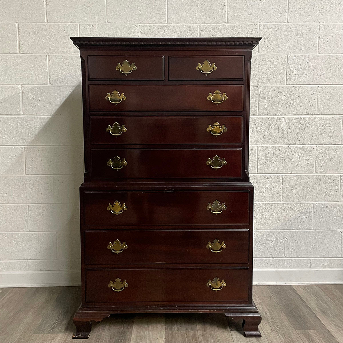 Mahogany Highboy Dresser