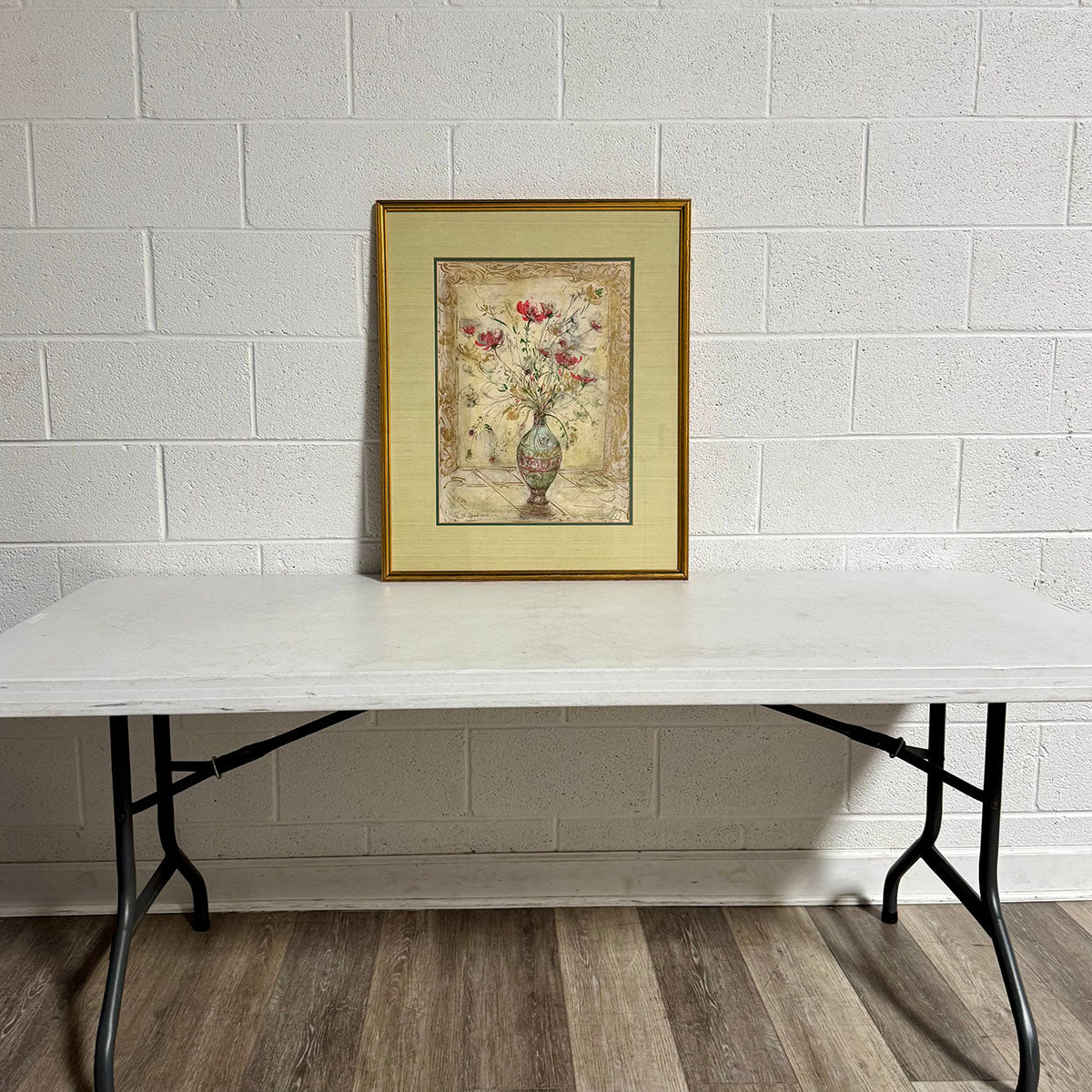 Framed Color Lithograph "Blumen" signed edition