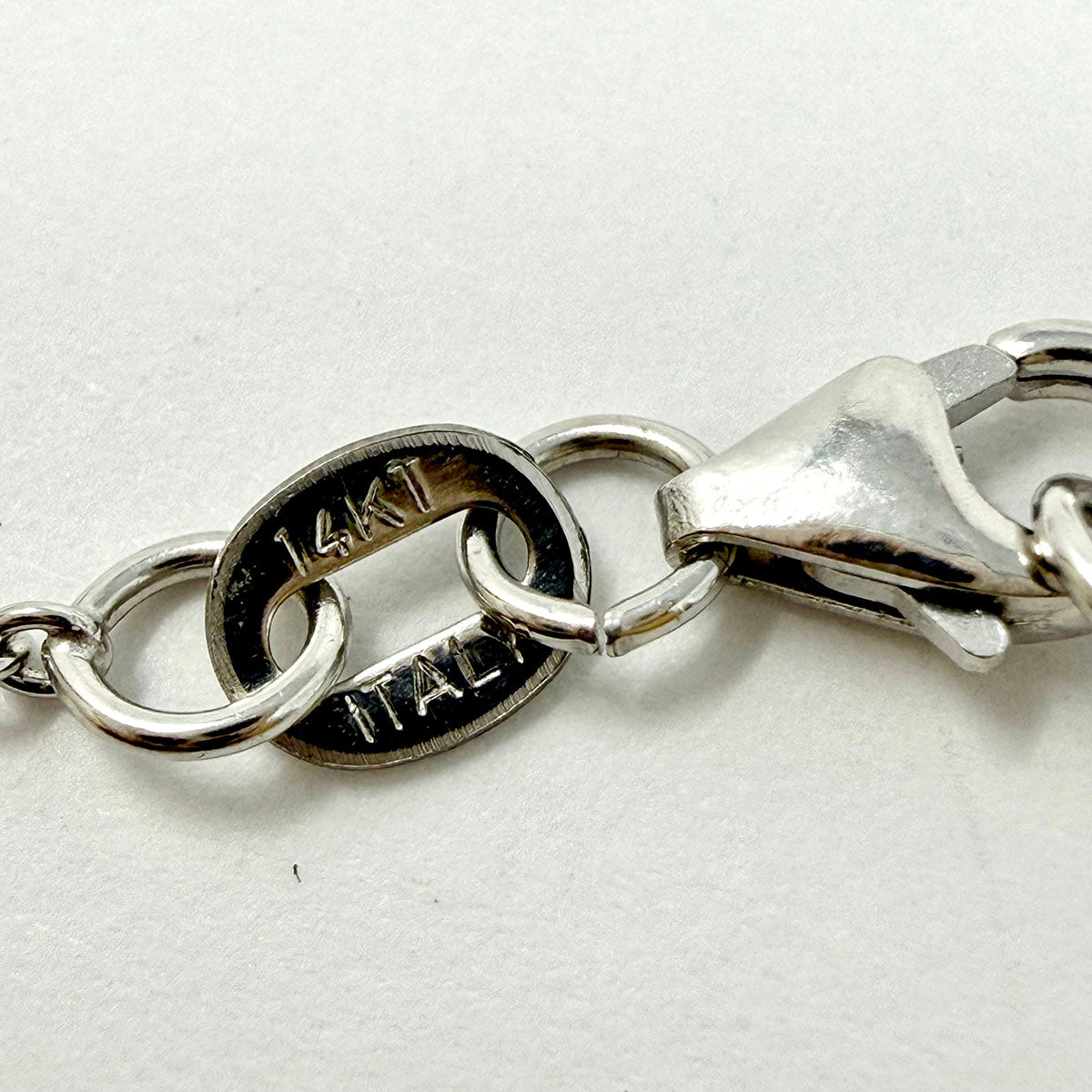 14K White Gold Necklace with Sapphire and Diamond Heart Pendant